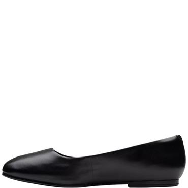 CLARKS  WOMENS  SHOE - BLACK LEATHER